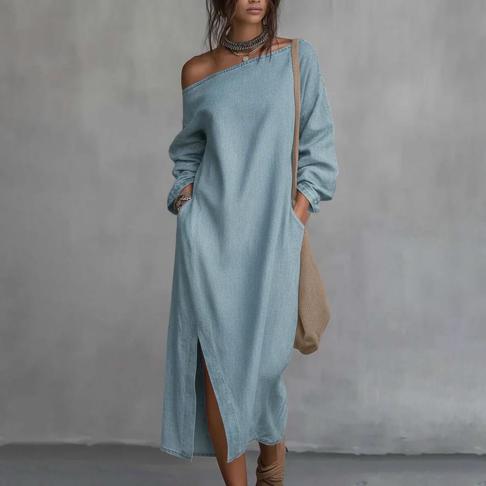 Женское платье макси на одно п – обзор и цена Linen Dress Wrap