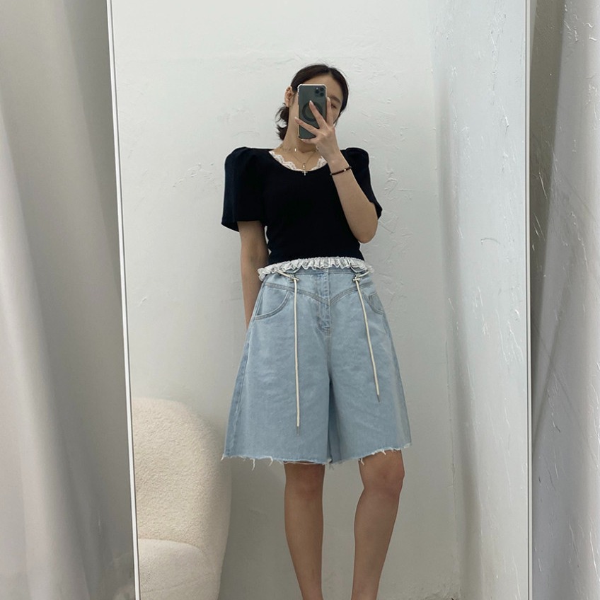 Летние джинсовые шорты-бермуды – обзор и цена Shorts Denim Frayed