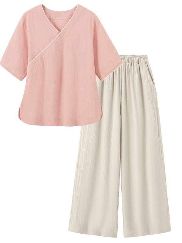 Новый комплект в китайском сти – обзор и цена Linen Pant Wide