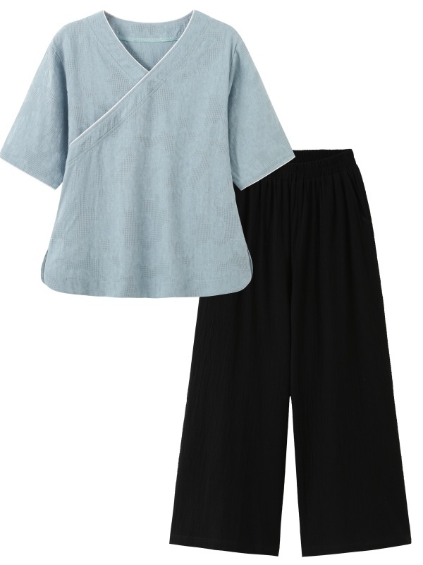Новый комплект в китайском сти – обзор и цена Linen Pant Wide